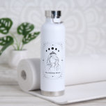 Customizable Tarot Feminist Witch Political Zodiac Water Bottle<br><div class="desc">Add any text to customize tarot card! The Political Witch tarot makes great personalized political humor birthday gifts, thank you appreciation gifts for witchy mystical celestial decor enthusiasts, whimsy feminists, crystal astrology readers, new age spiritual chakra healing yoga teachers, unique gift ideas for all sun moon rising zodiac signs: Aries,...</div>