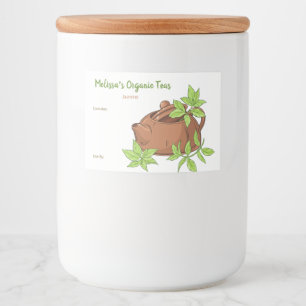 Customizable Tea and Tea Blend Food Labels