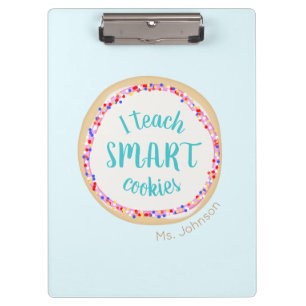 Customizable Teacher  I Teach Smart Cookies Clipboard