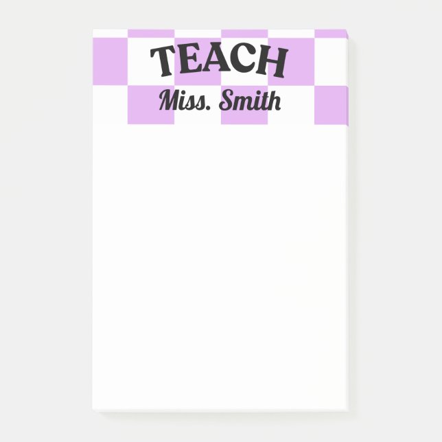 Customizable Teacher Post-it Notes (Front)