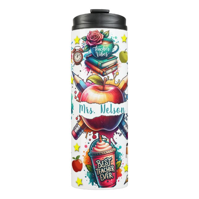 Customizable Teacher Thermal Tumbler (Front)