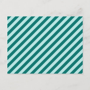 Customizable Teal Stripes Postcard