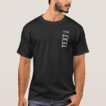 Customizable Template Add Your Text Here Men's T-Shirt<br><div class="desc">Customizable Template Add Your Text Here Men's Basic Black Dark T-Shirt.</div>