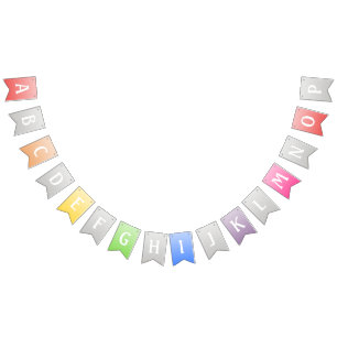 customizable template bunting flags party banner