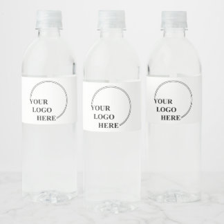 Customizable Template Create Your Own Gift Idea  Water Bottle Label