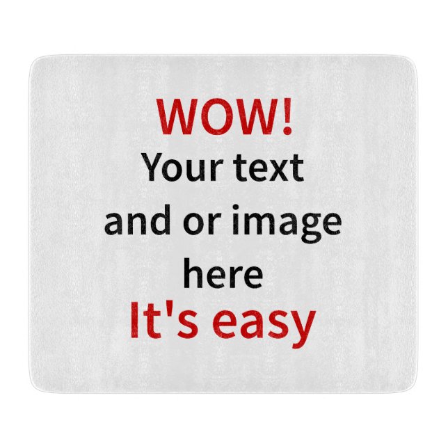 Customizable Template Make Your Own Cutting Board (Front)