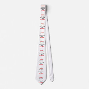 Customizable Template Make Your Own Tie