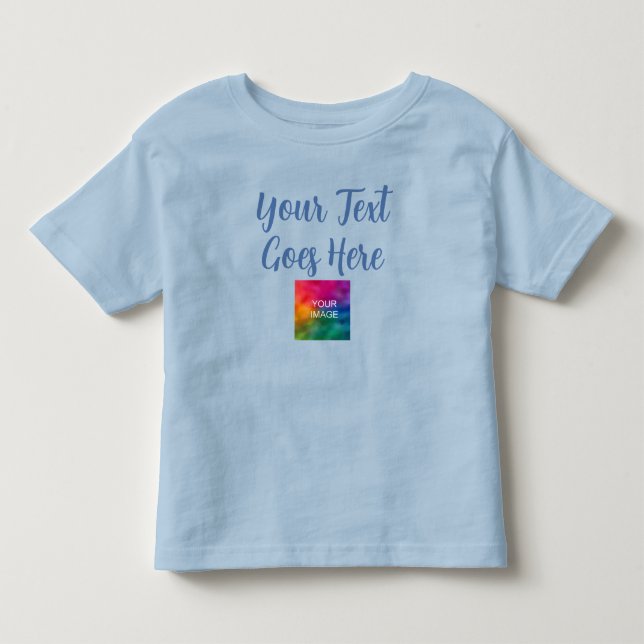 Customizable Template Upload Image Add Text Baby Toddler T-shirt (Front)