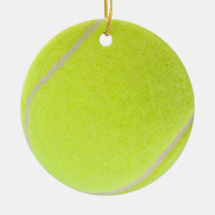 Customizable Tennis Ball Ceramic Ornament