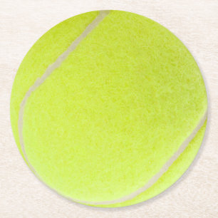Customizable Tennis Ball Round Paper Coaster