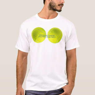 Customizable Tennis Fuzzy Ball Player T-Shirt