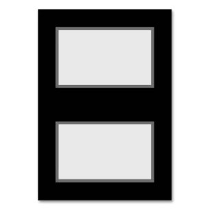 Customizable Tented Place Cards (Black)