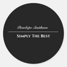 Customizable Text and Colours Basic Black and Whit