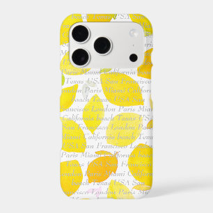 Customizable text and image modern citrus yellow