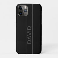Customizable Text | Bold Modern Black & Dark Grey