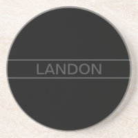 Customizable Text | Bold Modern Black & Dark Grey