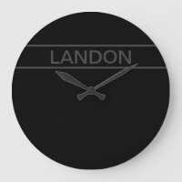Customizable Text | Bold Modern Black & Dark Grey