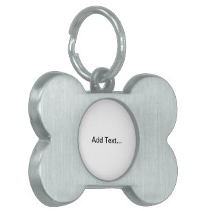 Customizable Text, Bone Shaped Pet Tag