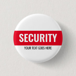 Customizable Text  Design Security Template Round 1 Inch Round Button