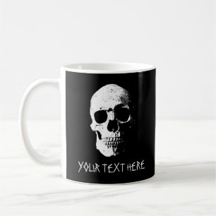 Customizable Text&Design Template Skull Halloween Coffee Mug