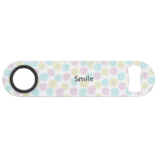 Customizable Text Flowers Pastel Bar Key