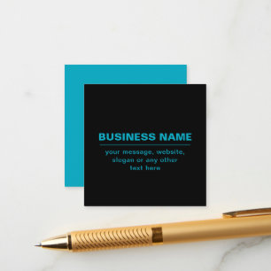 Customizable Text for Business Etc. Editable Black Enclosure Card
