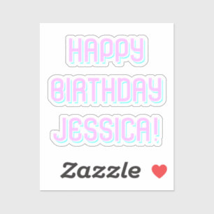 Customizable Text Happy Birthday to Any Name