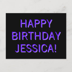 Customizable Text Happy Birthday to Any Name Postcard