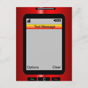Customizable Text Message Postcard