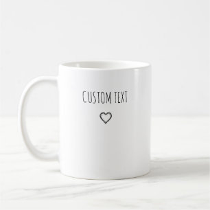 Customizable Text Mug with Your Words Gift Christm