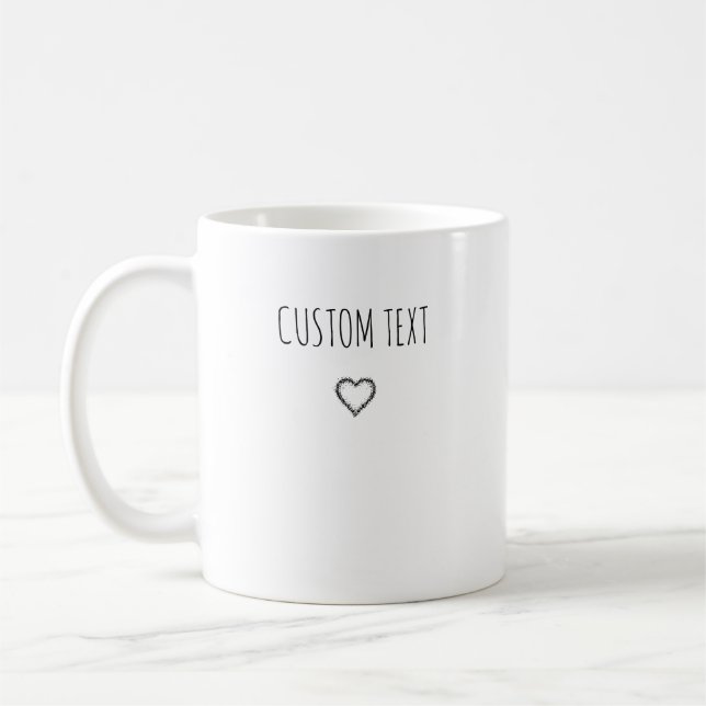 Customizable Text Mug with Your Words Gift Christm (Left)