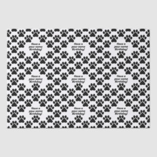 Customizable text Pawfect Paws Tissue Paper