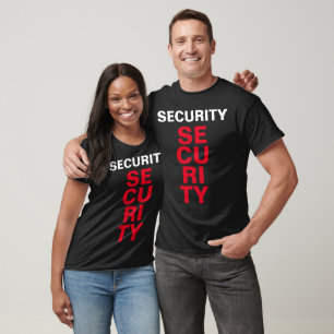 Customizable Text Security Mens Womens Unisex T-Shirt