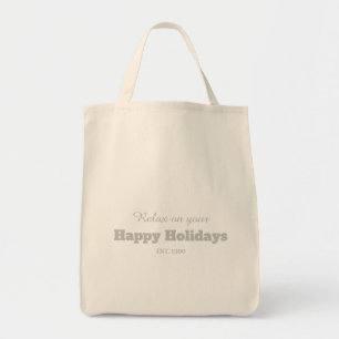 Customizable text stylish script modern trendy tote bag
