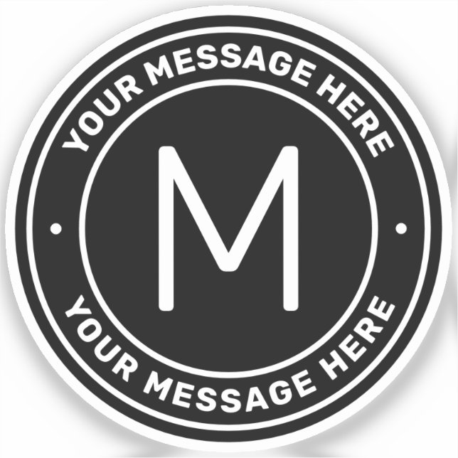Customizable Text Template | Black (Front)