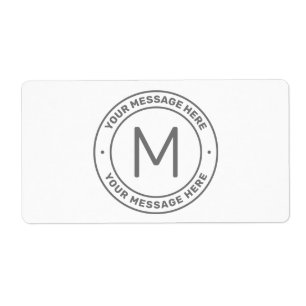 Customizable Text Template    White & Grey