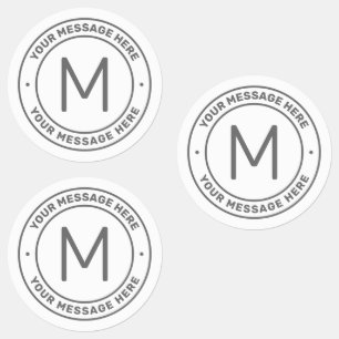 Customizable Text Template White & Grey