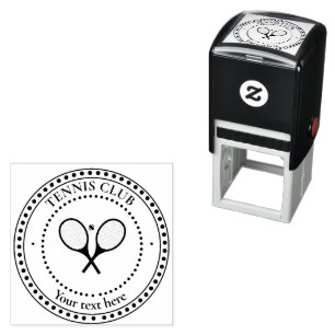 Customizable Text Tennis Club   Self-inking Stamp