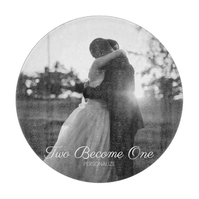 Customizable Text Wedding Cutting Board. Cutting Board (Front)