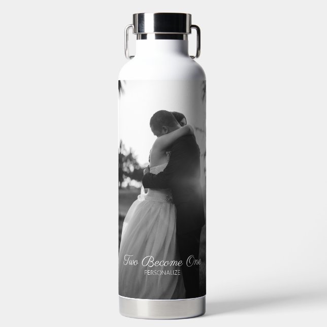 Customizable Text Wedding Water Bottle (Front)