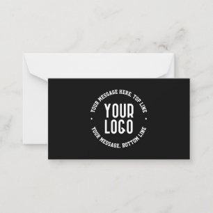 Customizable Text & Your Uploaded Logo or Image   Card