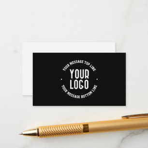 Customizable Text & Your Uploaded Logo or Image   Enclosure Card