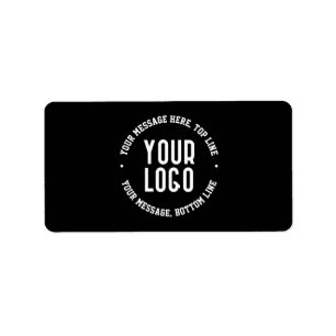 Customizable Text & Your Uploaded Logo or Image   Label