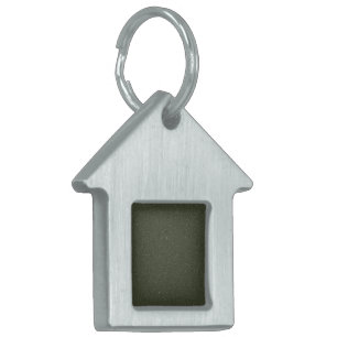 Customizable Textured Moss Green Framed Pet Tag
