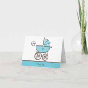 Customizable Thank you - Baby Boy Card