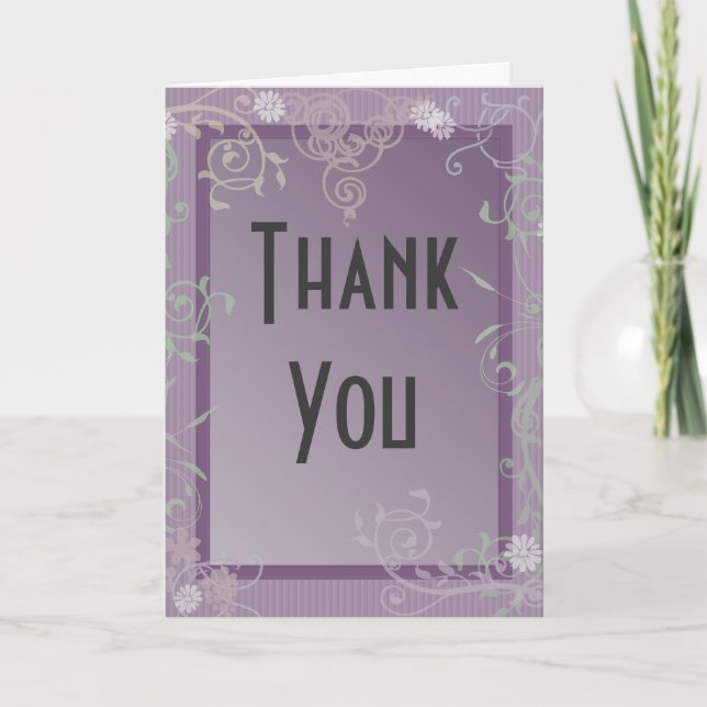 Customizable "Thank You" Card (Front)
