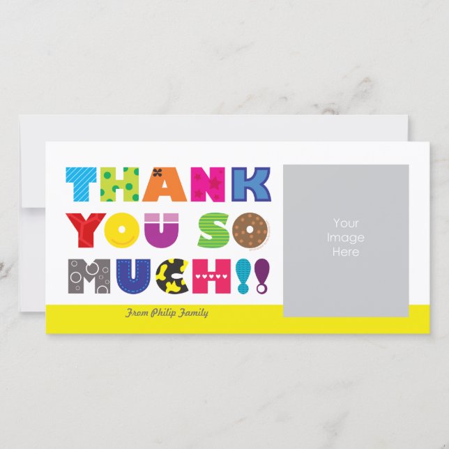 Customizable Thank You Card (Front)