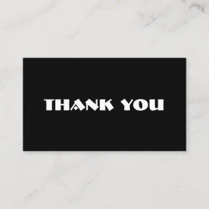 Customizable thank you card