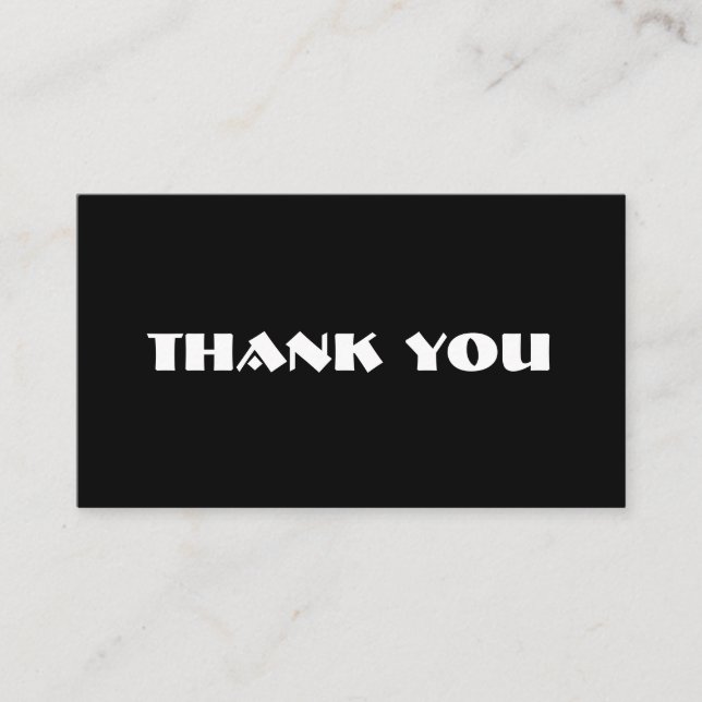 Customizable thank you card  (Front)