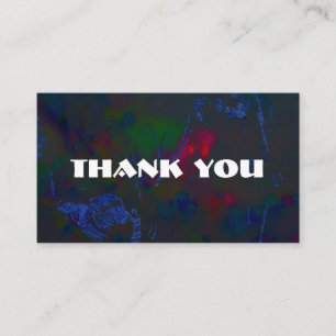 Customizable thank you card
